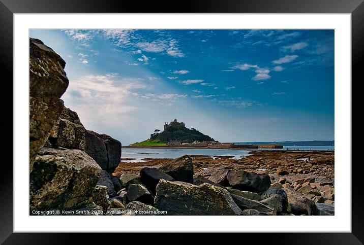 St Michaels Mount Cornwall Framed Mounted Print by Kevin Smith