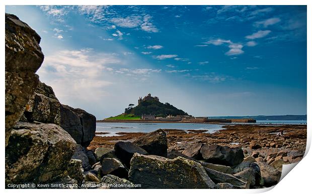 St Michaels Mount Cornwall Print by Kevin Smith