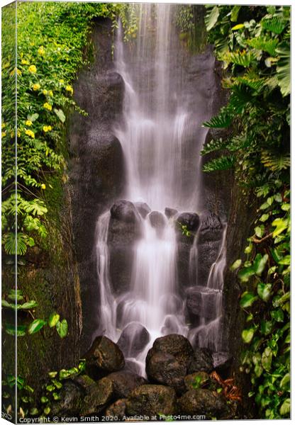 Tropical Waterfall Canvas Print by Kevin Smith