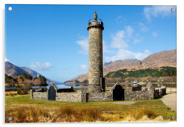 Glenfinnan Monument Acrylic by David Hare