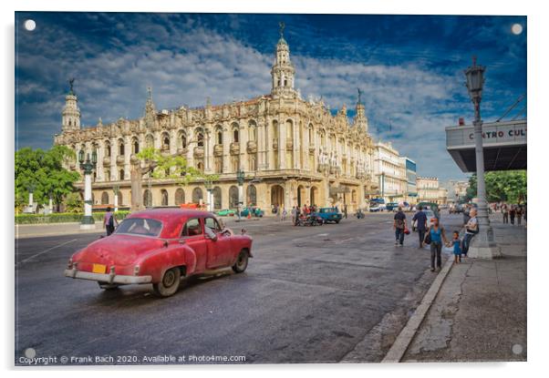 Capitol parliament building in Havana, Cuba Acrylic by Frank Bach