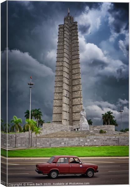 Freedom monument plaza in Havana, Cuba Canvas Print by Frank Bach
