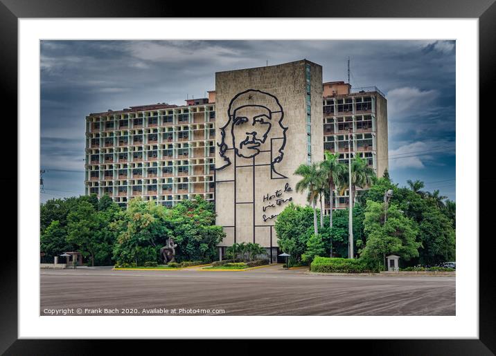 Freedom monument plaza in Havana, Cuba Framed Mounted Print by Frank Bach