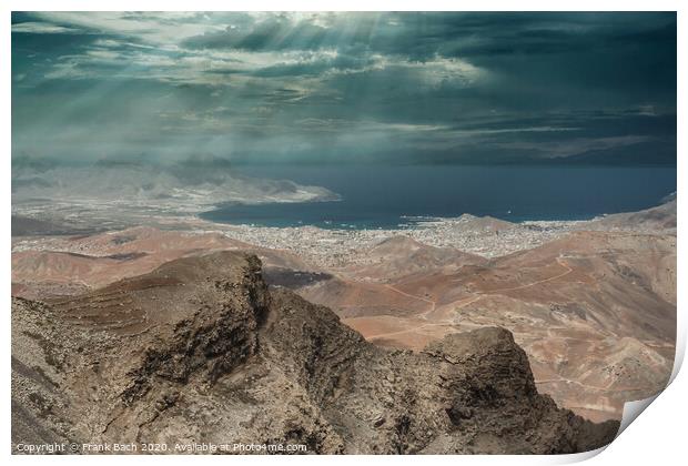 Outdoor oceanbeach Print by Frank Bach