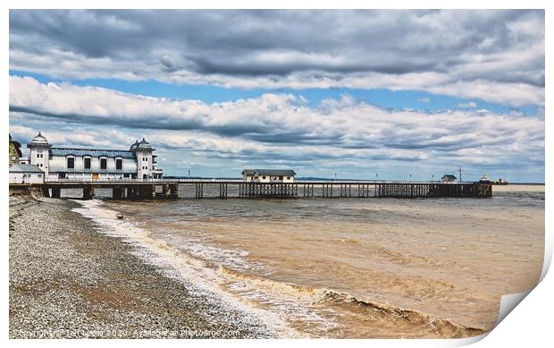 Clouds Over Penarth Pier Print by Ian Lewis