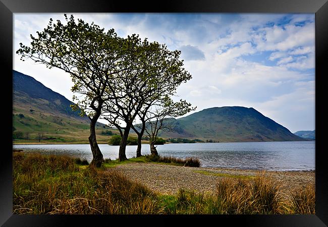 Crummock Water, Cumbria. Framed Print by David Lewins (LRPS)