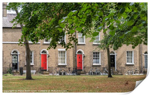 Historical English homes in Cambridge, England Print by Frank Bach