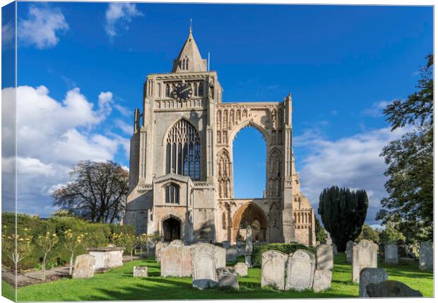 Crowland Abbey Canvas Print by Andrew Sharpe