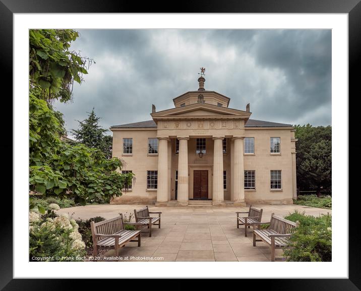 Downing college library in Cambridge, England Framed Mounted Print by Frank Bach