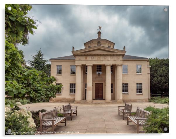 Downing college library in Cambridge, England Acrylic by Frank Bach