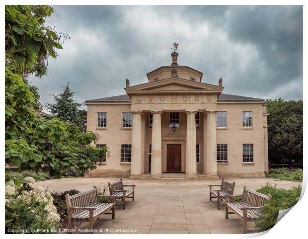 Downing college library in Cambridge, England Print by Frank Bach