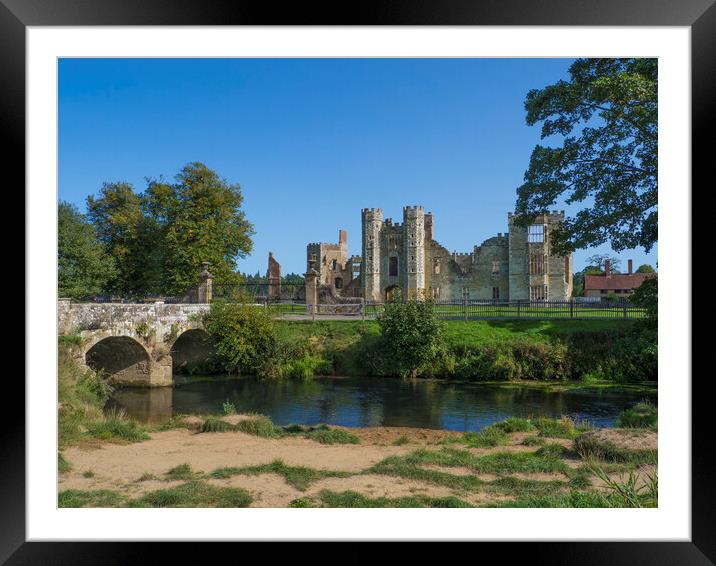 Cowdray ruins Midhurst Sussex  Framed Mounted Print by Philip Enticknap