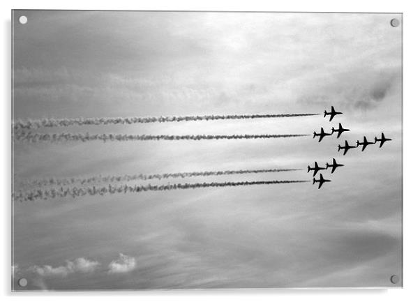 Red Arrows Acrylic by andrew sessions