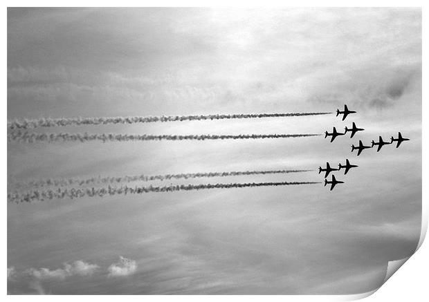 Red Arrows Print by andrew sessions