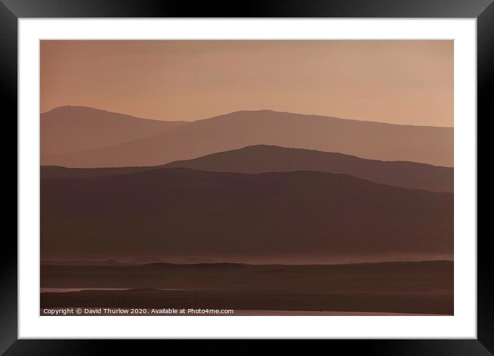 Layers of light Framed Mounted Print by David Thurlow