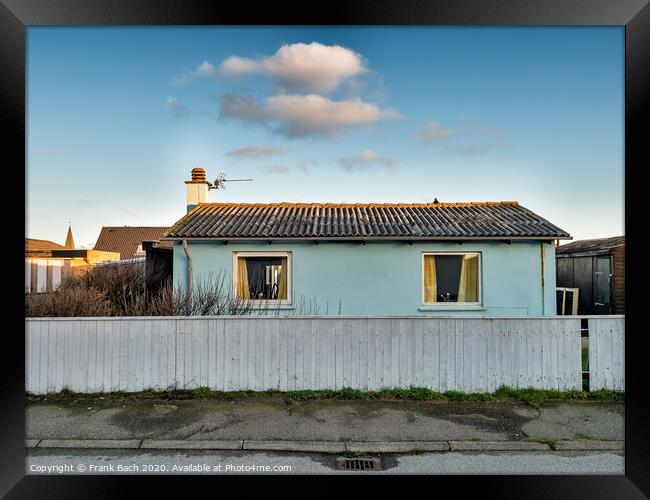 Modest simple home in Thyboroen, West Denmark Framed Print by Frank Bach