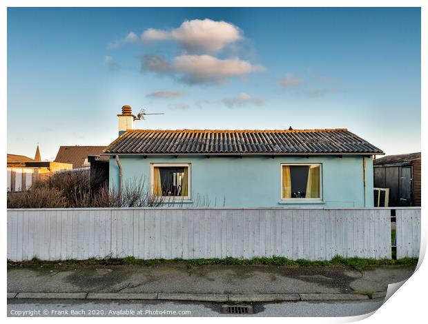 Modest simple home in Thyboroen, West Denmark Print by Frank Bach