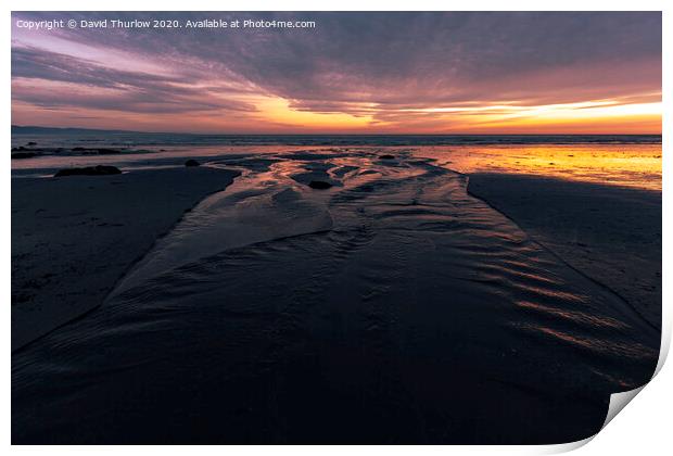 Sand River Print by David Thurlow