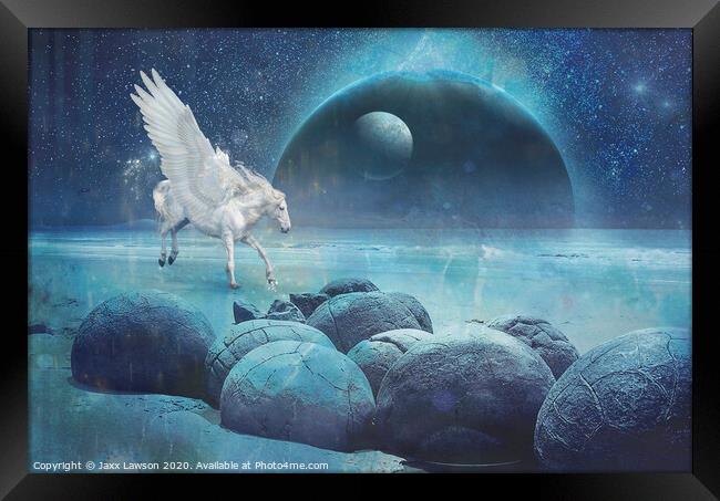 Pegasus Framed Print by Jaxx Lawson
