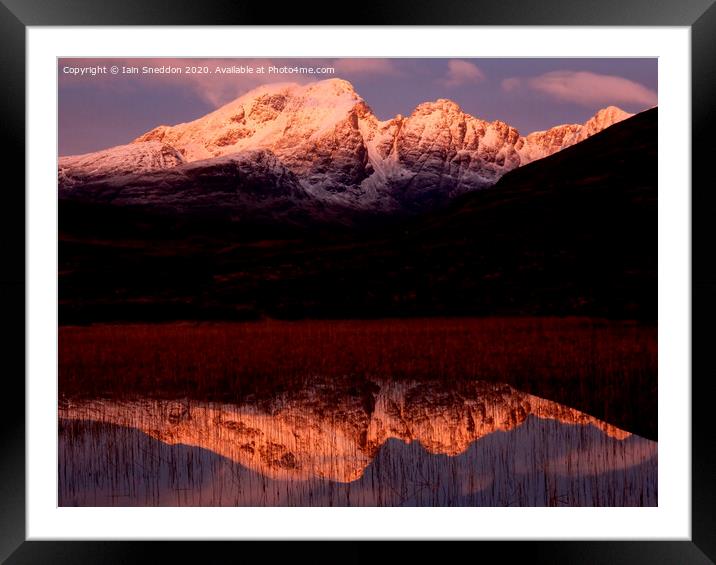 Winter sunrise Blaven, Isle of Skye Framed Mounted Print by Iain Sneddon