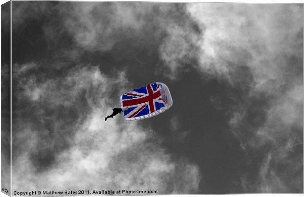 Britain rule the skies. Canvas Print by Matthew Bates