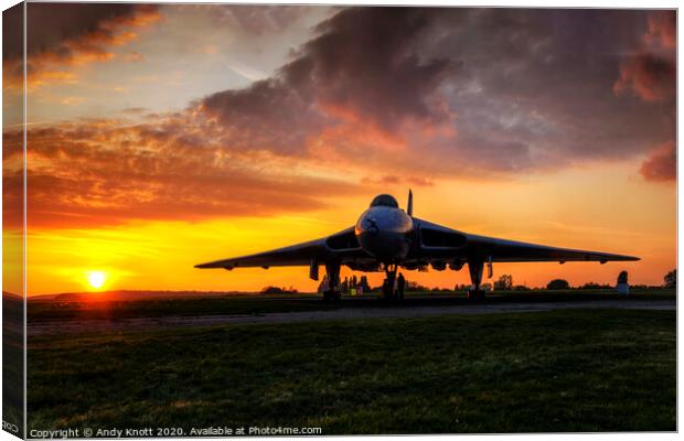 Vulcan sunset Canvas Print by Andy Knott