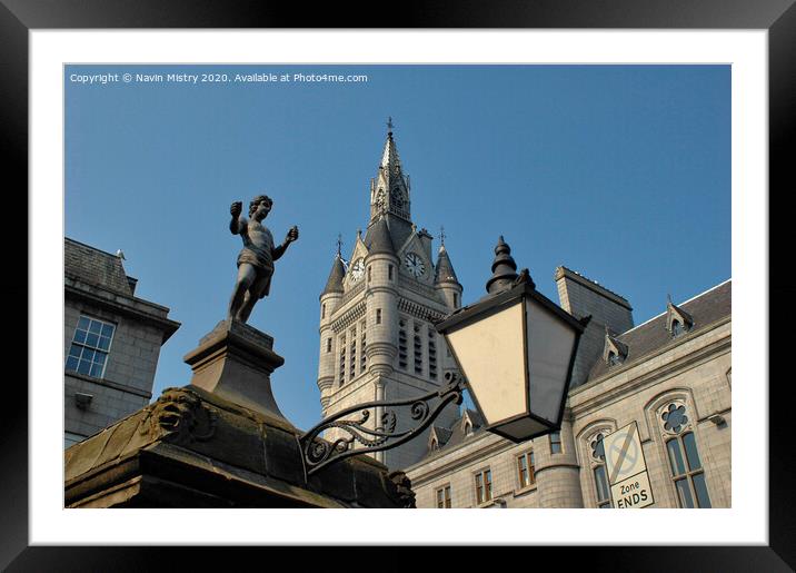 The Castle Gate or 'Mannie' Well, Union Street, Aberdeen Scotland  Framed Mounted Print by Navin Mistry