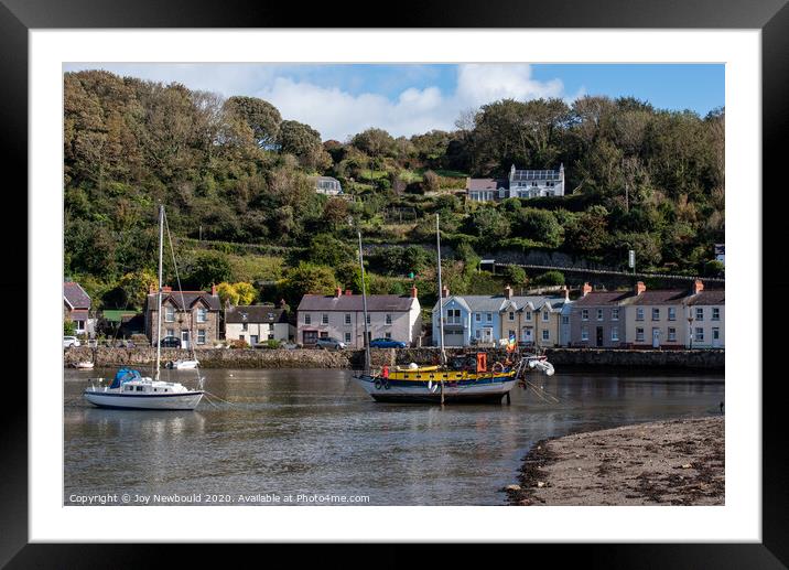 Fishguard Harbour - Wales Framed Mounted Print by Joy Newbould