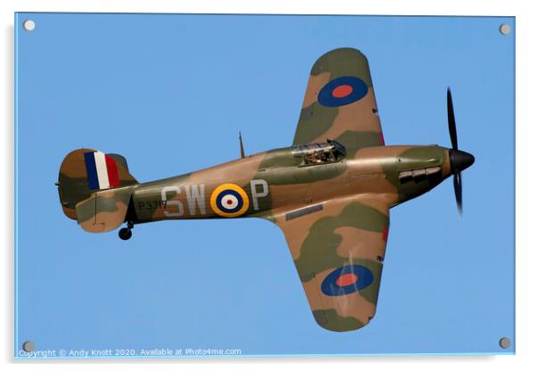 Hawker Hurricane Mk1  Acrylic by Andy Knott