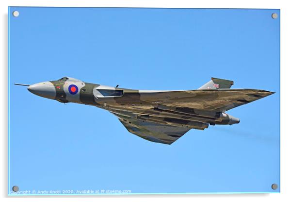 Avro Vulcan XH558 Acrylic by Andy Knott
