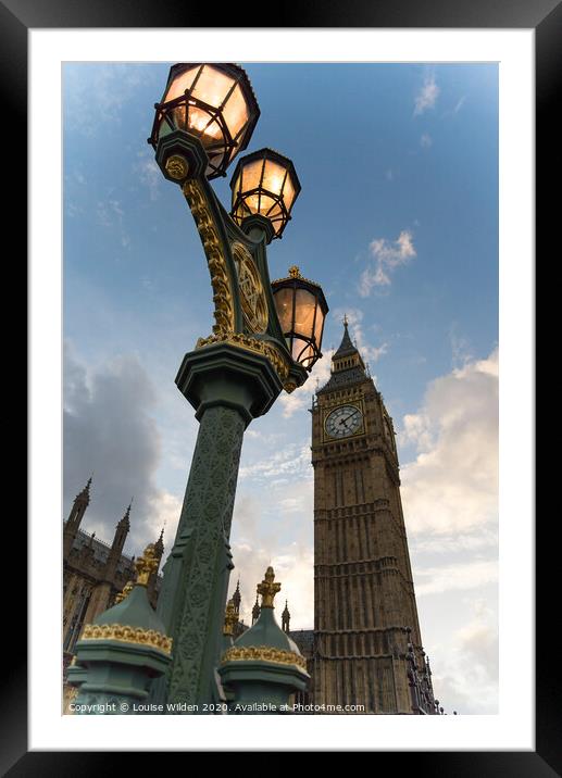 Big Ben Framed Mounted Print by Louise Wilden