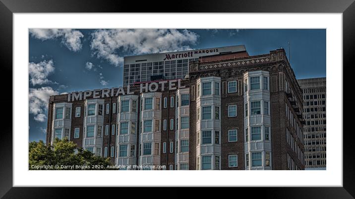 Old and New Hotel Framed Mounted Print by Darryl Brooks