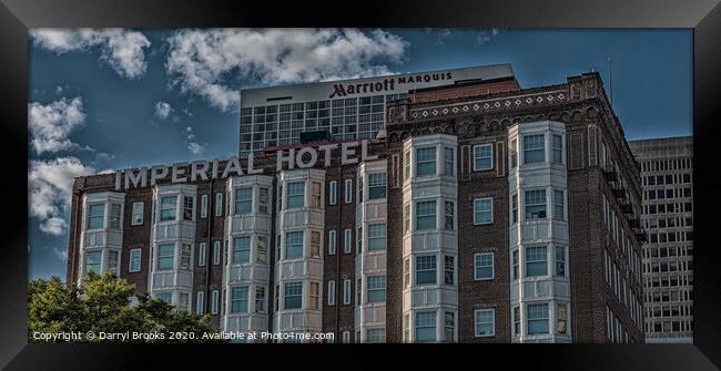 Old and New Hotel Framed Print by Darryl Brooks