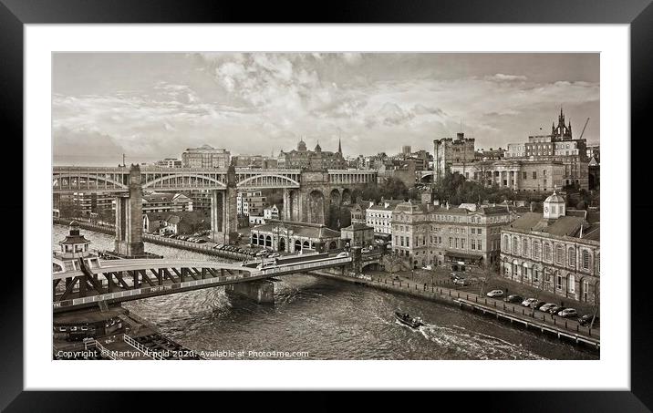 Newcastle Upon Tyne Framed Mounted Print by Martyn Arnold
