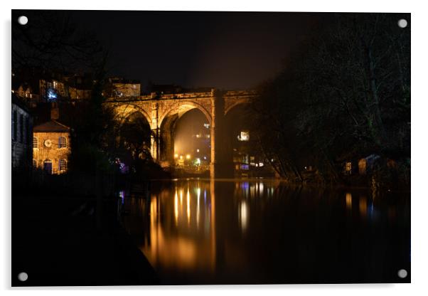 Knaresborough North Yorkshire Acrylic by mike morley