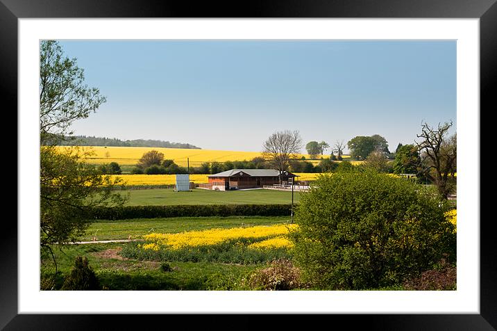 Oxfordshire Landscape Framed Mounted Print by Karen Martin