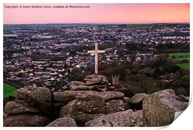 sunrise in cornwall Print by Kevin Britland
