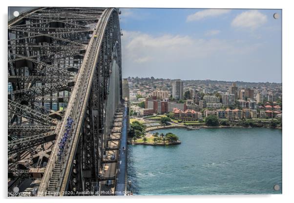 The Bridge Climb Acrylic by Pete Evans