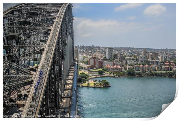 The Bridge Climb Print by Pete Evans