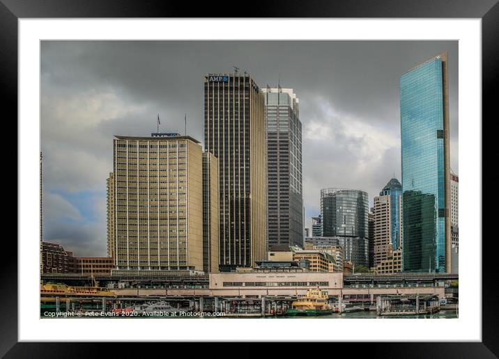 Circular Quay Sydney Framed Mounted Print by Pete Evans
