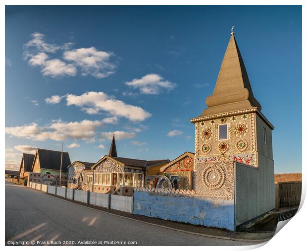 Sneglehuset decorated Shell house in Thyboroen, Denmark Print by Frank Bach