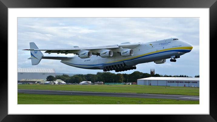 Beast from the East departs.....Antonov An225 Framed Mounted Print by Allan Durward Photography