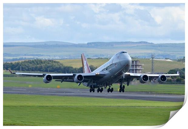 Boeing 747, Queen of the skies Print by Allan Durward Photography