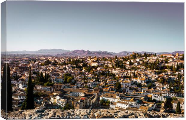 Majestic View of a Spanish Town Canvas Print by Ben Delves