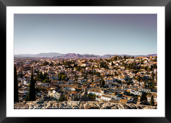 Majestic View of a Spanish Town Framed Mounted Print by Ben Delves
