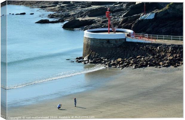 Say Cheese! - Photography on Looe beach. Canvas Print by Neil Mottershead