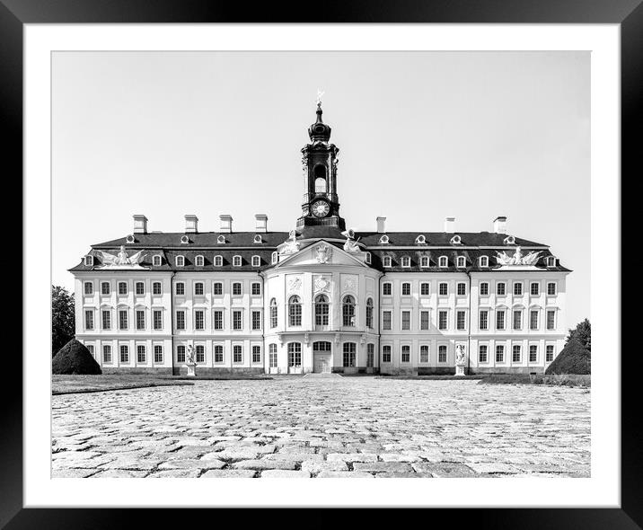 the Hubertusburg Castle in Saxony Framed Mounted Print by DiFigiano Photography