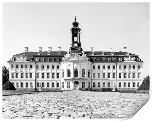 the Hubertusburg Castle in Saxony Print by DiFigiano Photography