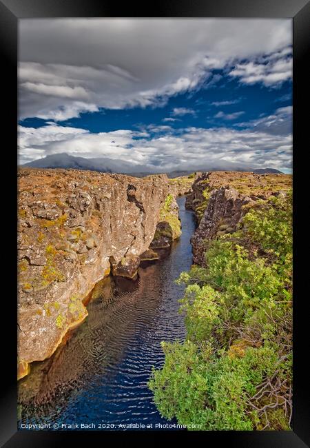 Thingvellir Golden circle National Monument in Iceland Framed Print by Frank Bach