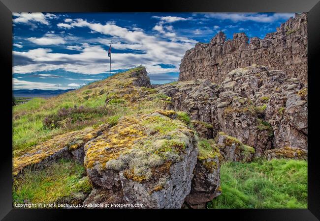 Thingvellir Golden circle National Monument in Iceland Framed Print by Frank Bach